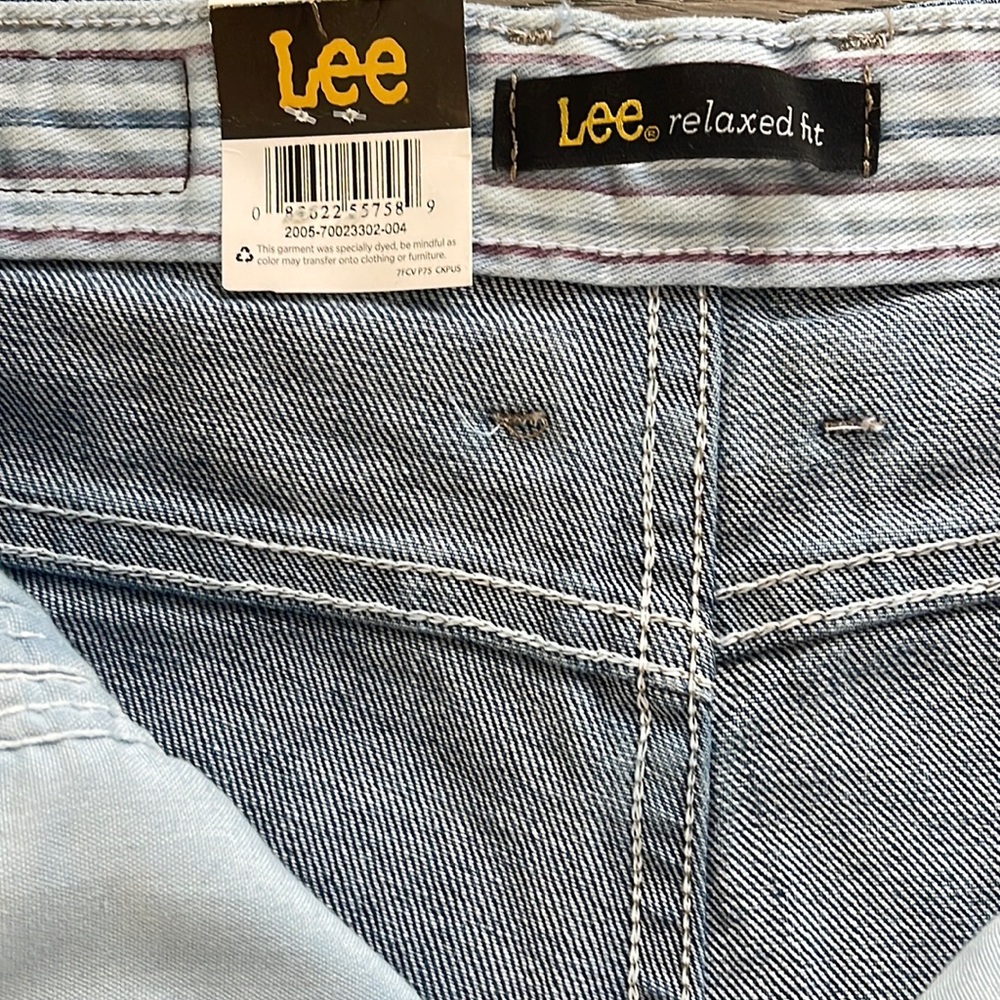 Lee Relaxed Fit Tapered Leg Mid Rise Stretch Waist Pepper Stone W 12 Medium - Picture 7 of 7